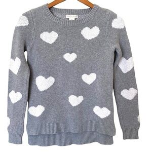Christian Siriano New York Cotton Heart Crewneck Sweater, Size Small